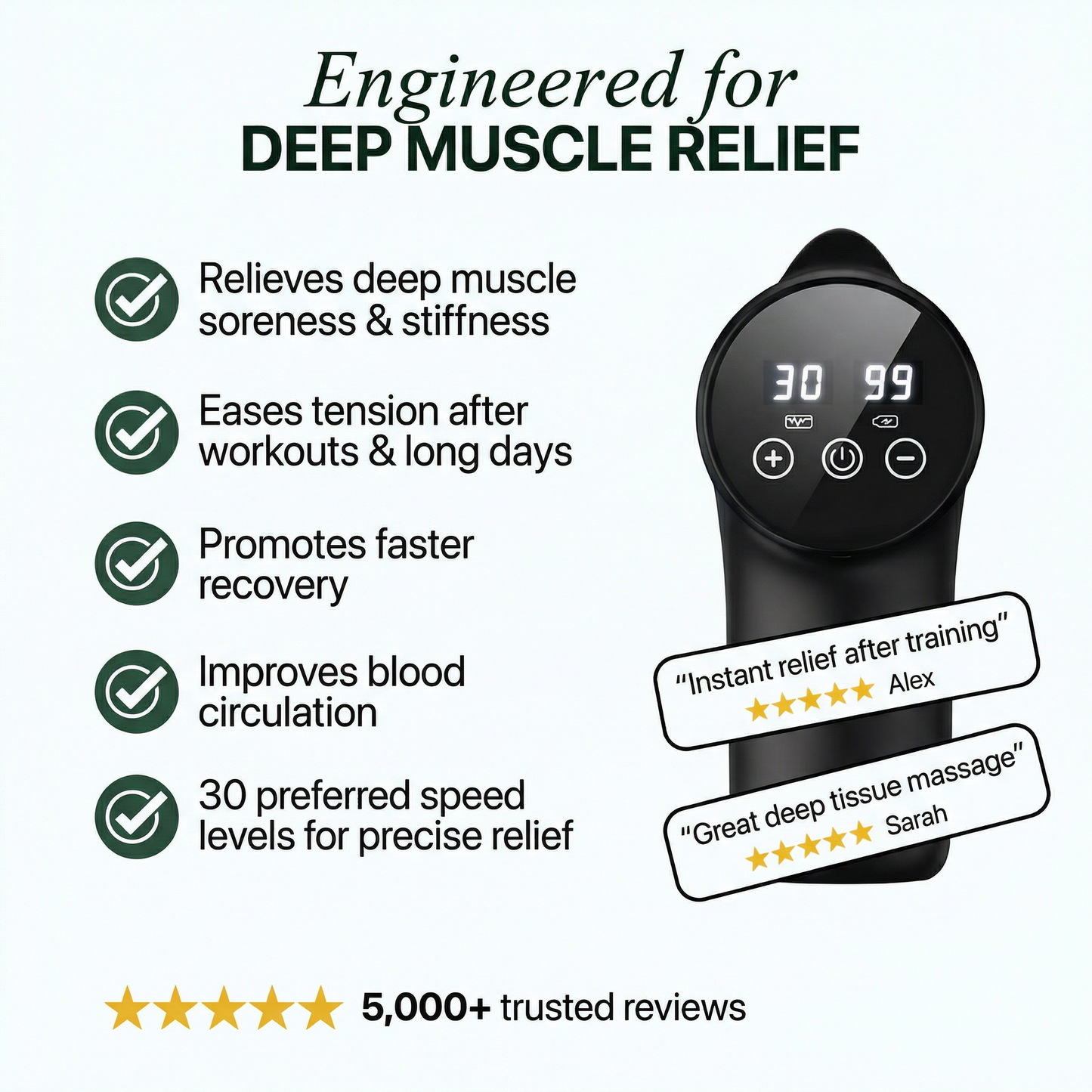 Massage Gun Deep Tissue Massager