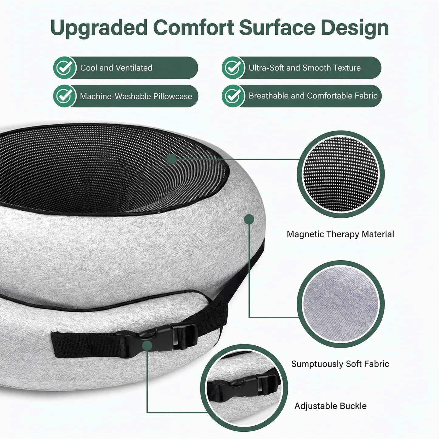 Memory Foam Travel Neck Pillow